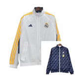 2025-26 Mens Real Madrid  white Double sided Windbreaker