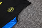 2025-26 Mens Manchester United black Vest Short traning suit      D2596#