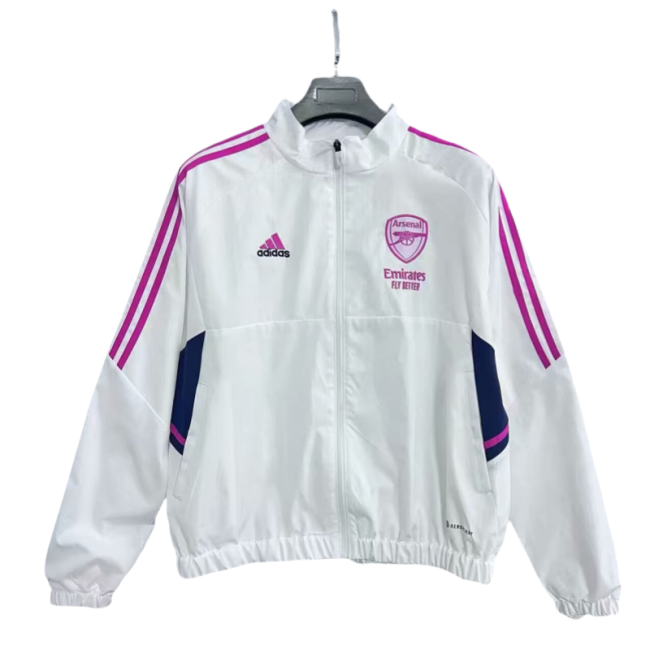 2025-26 Mens Arsenal white high-quality windbreaker