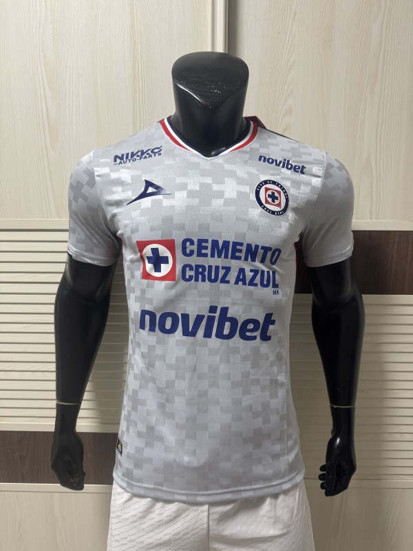 2025-26 Mens Cruz Azul away Player version soccer Jersey