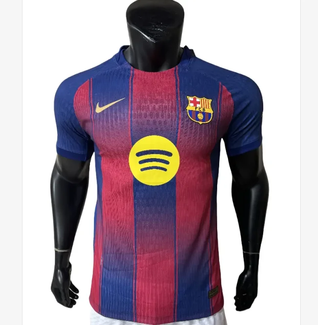Player version Mens Barcelona home soccer jersey 2526