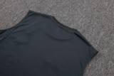 2025-26 Mens Real Madrid dark grey vest Training Short Suit      D2597#