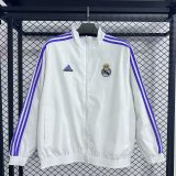2025-26 Mens Real Madrid white windbreaker