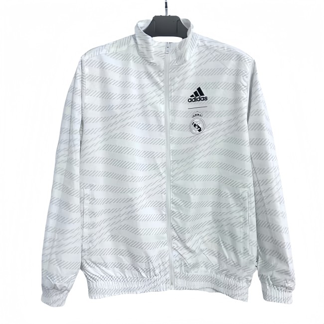 2025-26 Mens Real Madrid white windbreaker