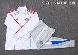 2025-26 Mens Bayern Munich jacket white Retro version Training suit     A2551#