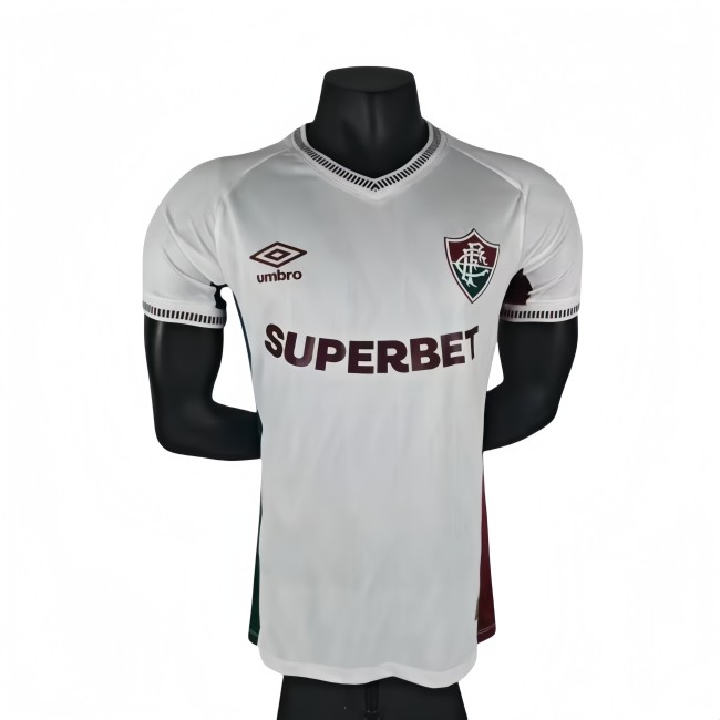 2025-26 Mens  Fluminense white away  Player Soccer Jersey