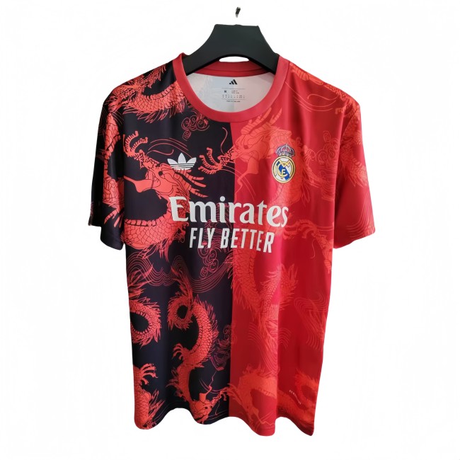 Mens Real Madrid red dragon Special Edition  Soccer Jerseys  2526