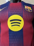Player version Mens Barcelona home soccer jersey 2526