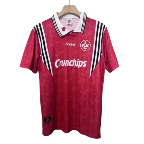 1997-98 Mens Kaiserslautern  Retro  red  home soccer jersey