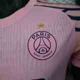 2025-26 Mens PSG pink  Player version Soccer Jersey