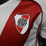 2025-26 Mens River Plate home Player Version Soccer Jersey