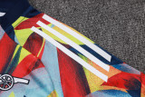 2025-26 Mens Arsenal Color inkjet half-pull Training suit    B2551#