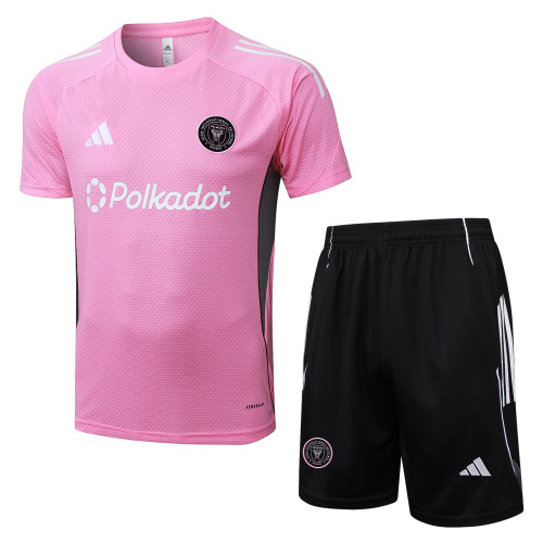 2025-26 Mens  Inter Miami pink short training suit            D25102#