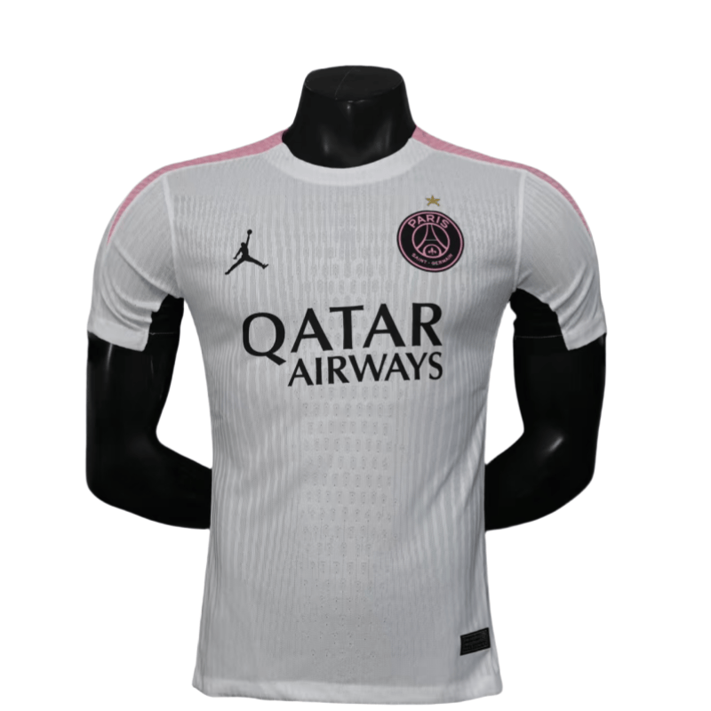 2025-26 Mens PSG  Special Edition Player Pre match uniform white Soccer Jersey