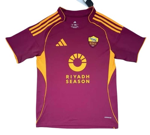 2025-26 Mens Roma home red soccer Jersey
