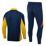 2024-25 Mens Real Madrid yellow Jacket Training Suit