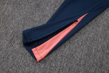 2025-26 Mens Barcelona pink Half Pull Tracksuit suit