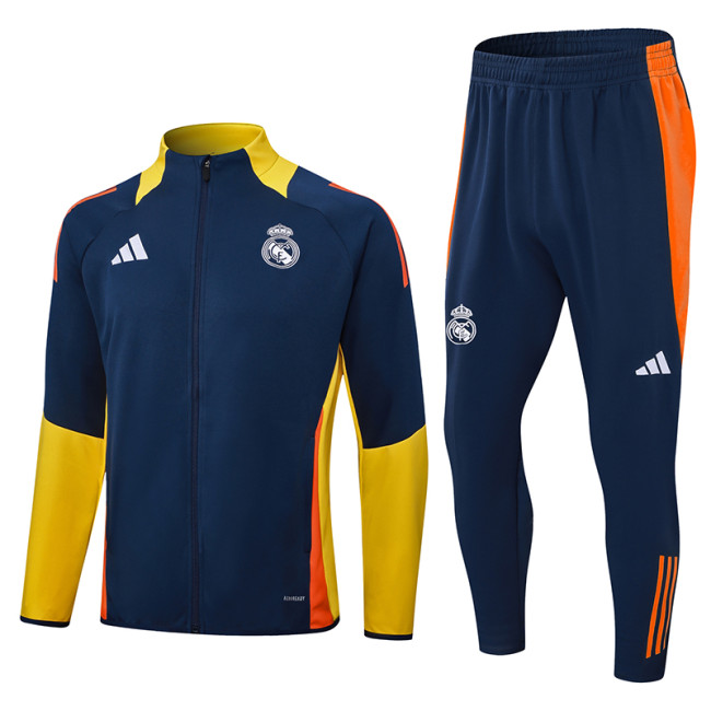 2024-25 Mens Real Madrid yellow Jacket Training Suit