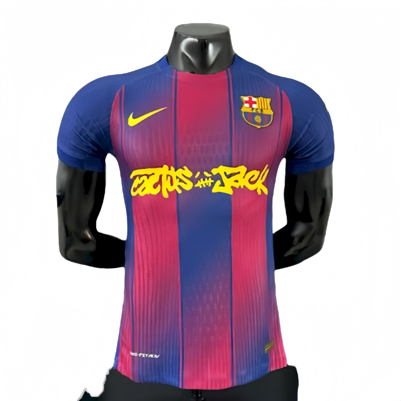 2025-26  Mens Barcelona home Player version soccer jersey