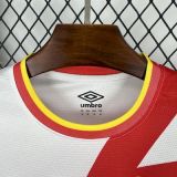2025-26  Mens Rayo Vallecano home white soccer Jersey