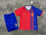 2025-26 kids Spain red soccer jersey