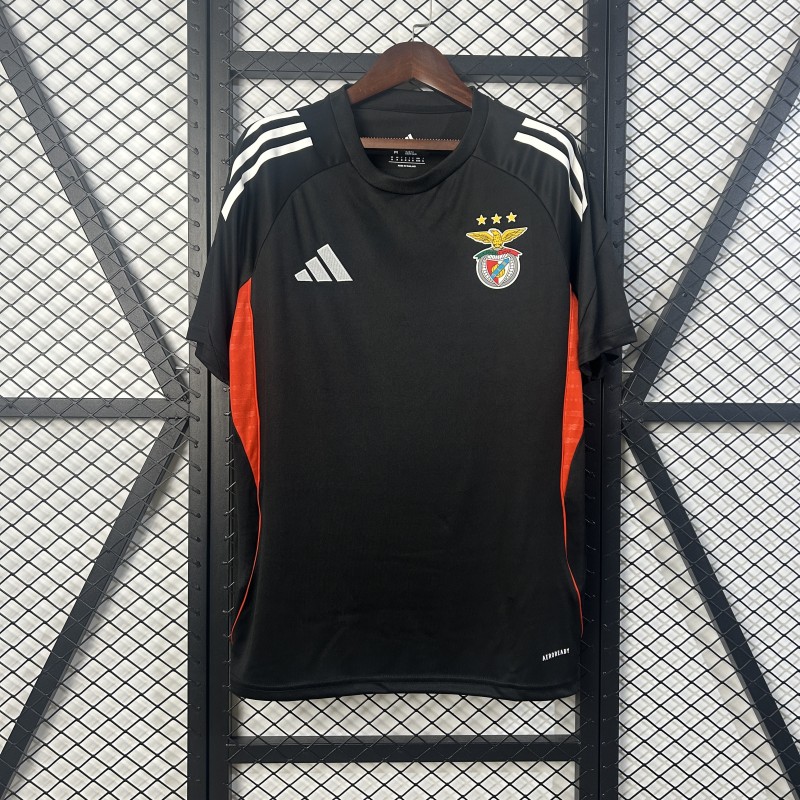 2025-26 Mens Benfica black Fans Soccer Jersey