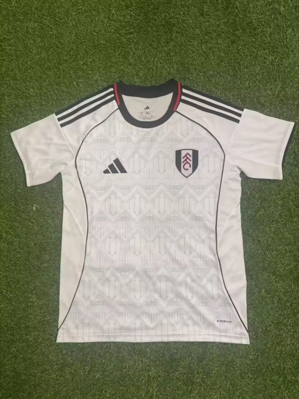 2025-26 Mens Fulham home white Fans Version  Soccer Jersey