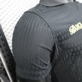 2025-26 Mens Barcelona black Player version soccer Jersey