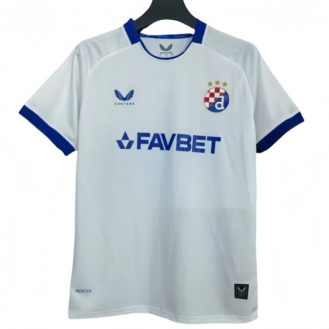 2025-26 Mens Dinamo Zagreb away white soccer jersey