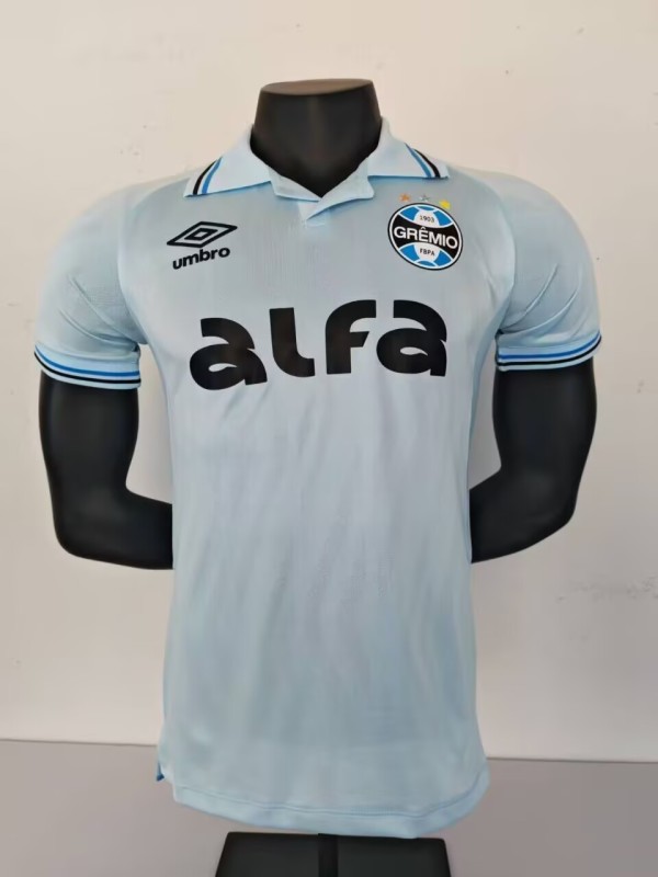2025-26 Men’s  Gremio white away  Player version Soccer Jersey