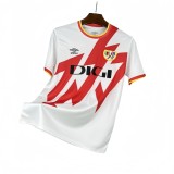 2025-26  Mens Rayo Vallecano home white soccer Jersey