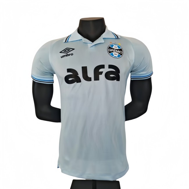 2025-26 Men’s  Gremio white away  Player version Soccer Jersey