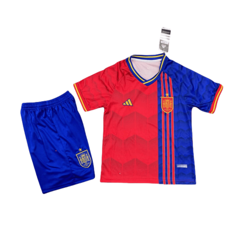 2025-26 kids Spain red soccer jersey