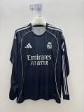 2025-26Mens Real Madrid away Long Sleeve Soccer Jersey