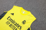 2025-26 Mens Real Madrid yellow vest Training Short Suit