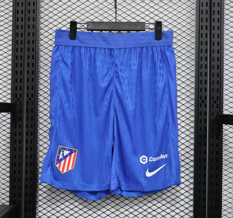 2025-26 Mens Atletico Madrid  player version blue Shorts Pants