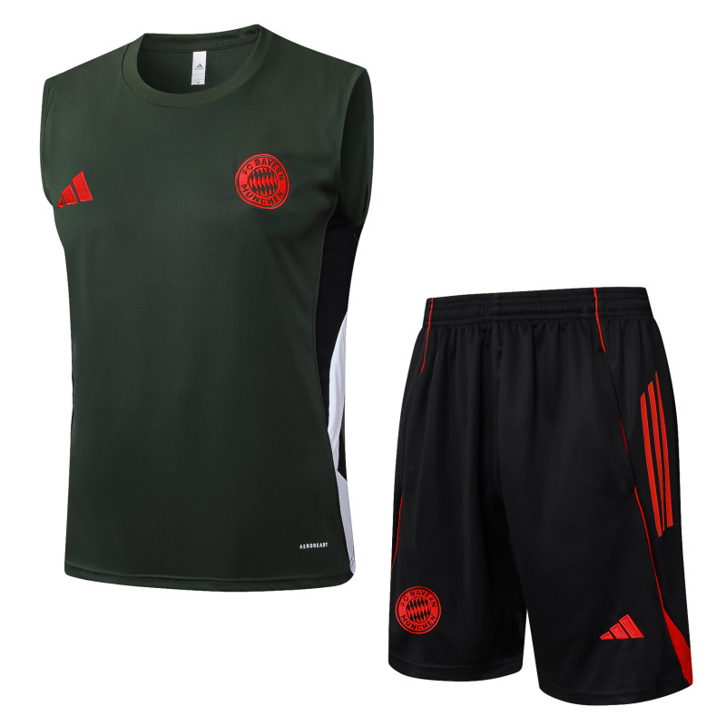 2025-26 Mens Bayern Munich Dark green Vest short training