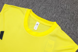 2025-26 Mens Real Madrid yellow vest Training Short Suit