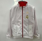 2025-26 Mens Real Madrid White Red Double sided windbreaker