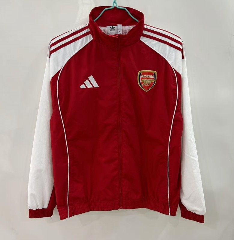 2025-26 Mens Arsenal red  high-quality  windbreaker