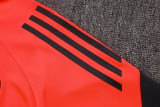 2025-26 Mens Bayern Munich half-pull Orange red Training suit