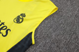 2025-26 Mens Real Madrid yellow vest Training Short Suit
