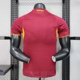 2025-26 Mens Roma home  Player Version red soccer Jersey