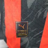 2526 Mens AC Milan  Player version red  home Long sleeve Jersey