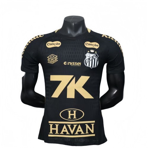2025-26 Mens Santos Special Edition Player Edition black Soccer Jersey