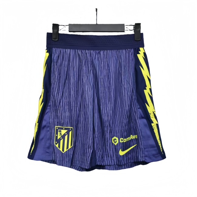 2025-26 Mens Atletico Madrid away player version  Purple Shorts Pants