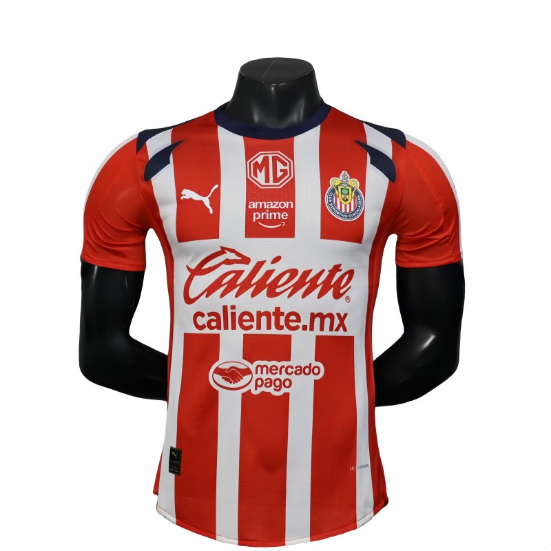 2025-26Mens Chivas home Player Version socce  Jersey