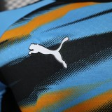 2025-26 Mens Marseille Player version Yellow Blue soccer jersey