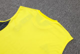 2025-26 Mens Real Madrid yellow vest Training Short Suit