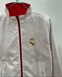 2025-26 Mens Real Madrid White Red Double sided windbreaker
